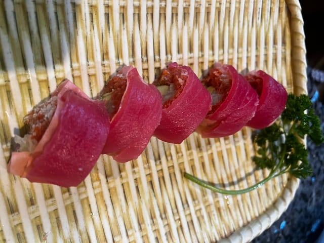 Double Tuna Sashimi Roll.