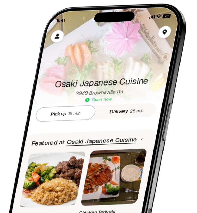 Osaki Japanese Cuisine app preview