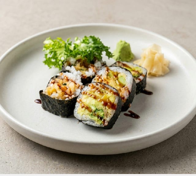Broccoli Tempura Roll.