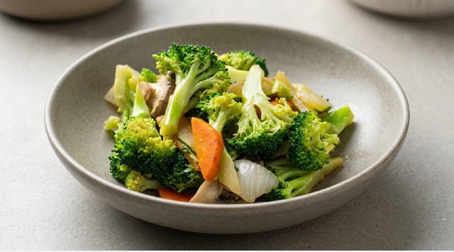 Steamed Mixed Vegetable.