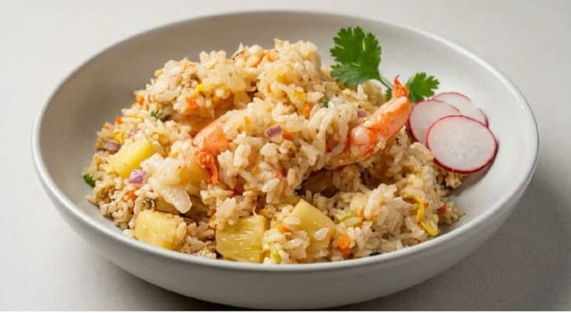 Hawaii Pineapple Shrimp Fried Rice.