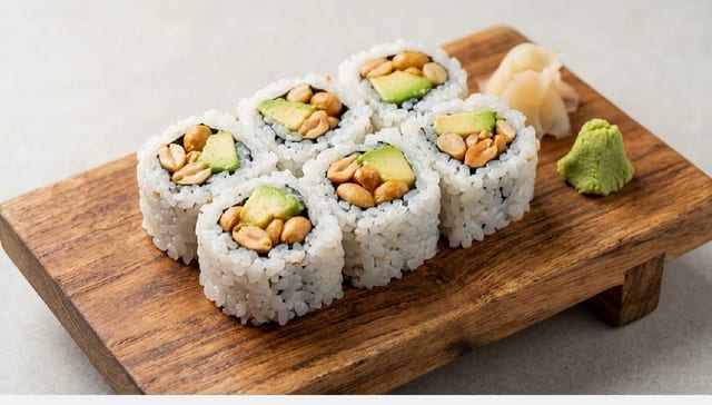Peanut Avocado Roll.