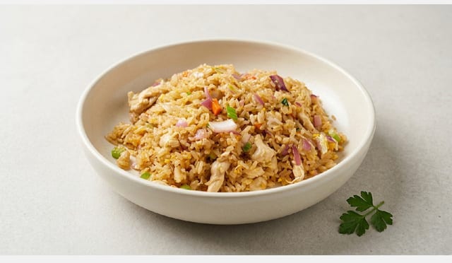 Chicken or Vegetable Fried Rice.