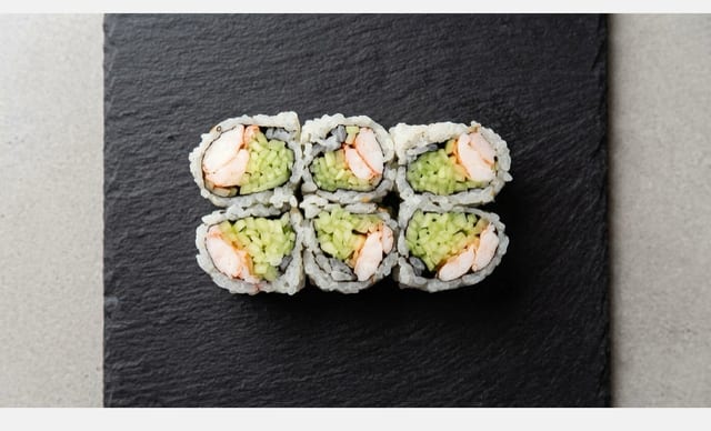 Shrimp Cucumber Roll.