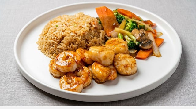 Hibachi Scallop & Shrimp (Special).