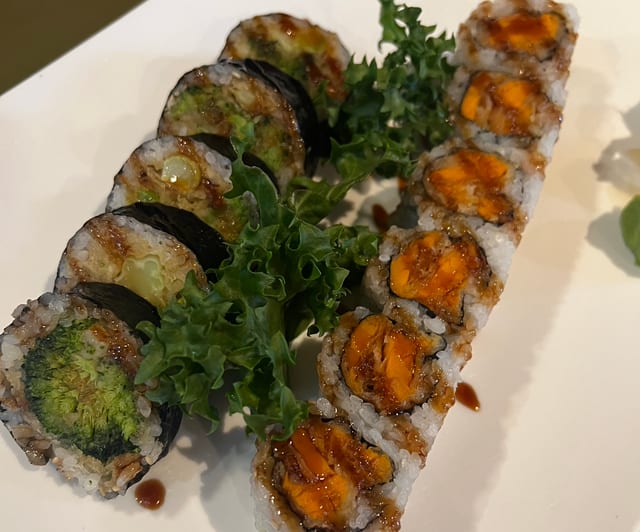 B6 Broccoli Roll & Sweet Potato Roll.