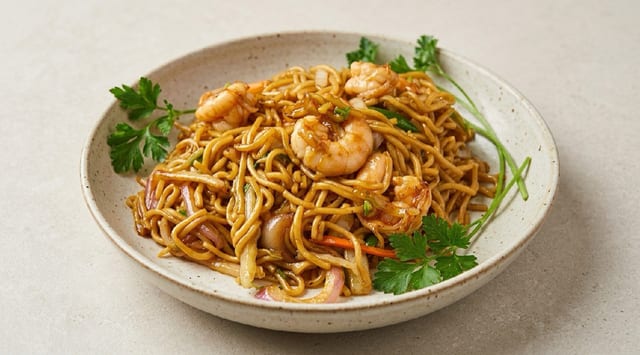 Shrimp Pad Thai or Lo Mein.