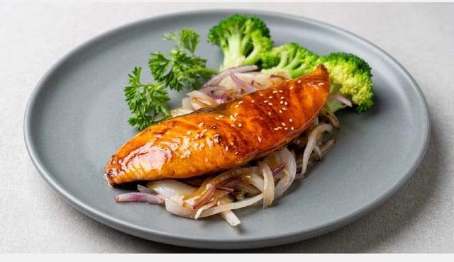 Salmon Teriyaki (Lunch).
