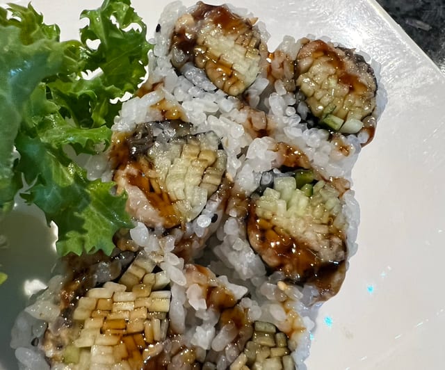 Eel Cucumber Roll.