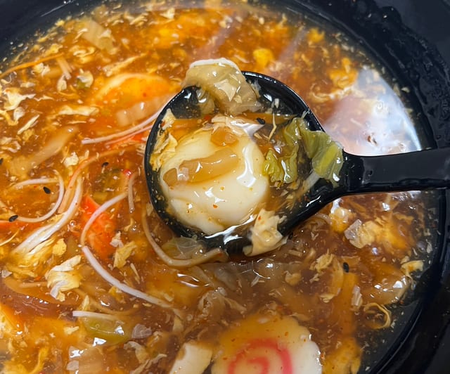 Hot & Sour Seafood Soup.