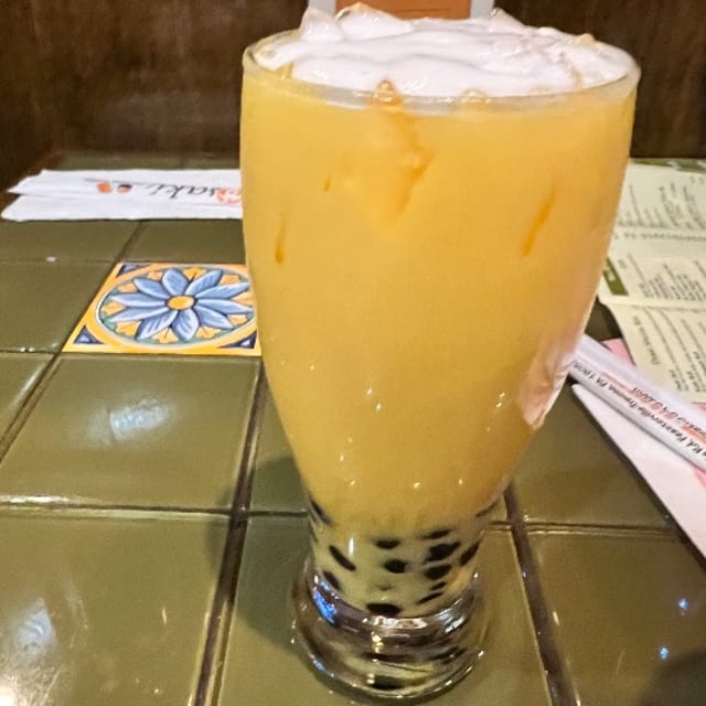 Mango Bubble Tea.