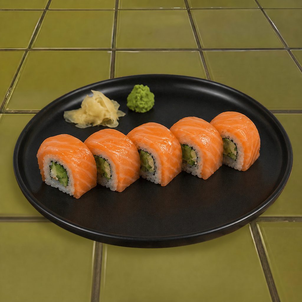 Double Salmon Sashimi Roll.