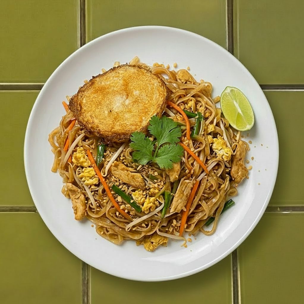 Chicken Pad Thai or Lo Mein.