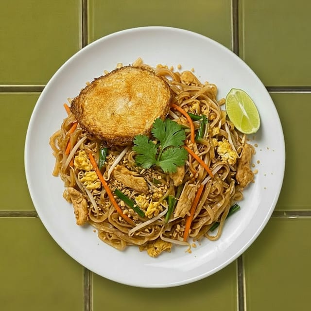 Chicken Pad Thai or Lo Mein.