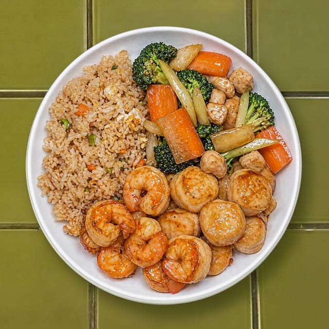 Hibachi Scallop & Shrimp (Special).