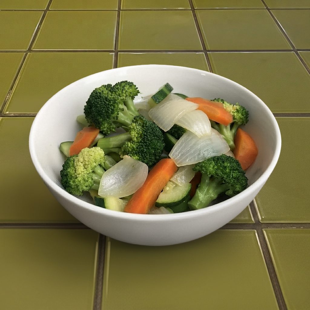 Steamed Mixed Vegetable.