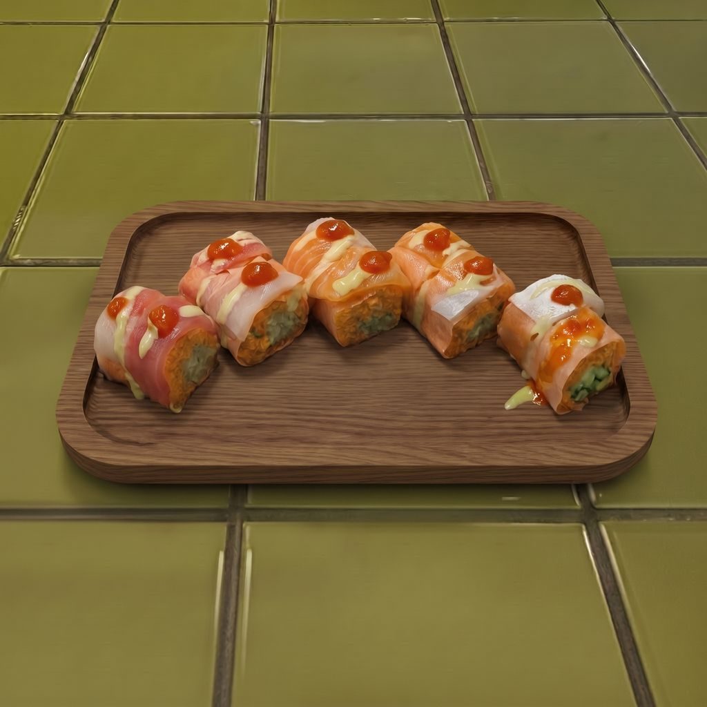 Fancy Sashimi Roll.