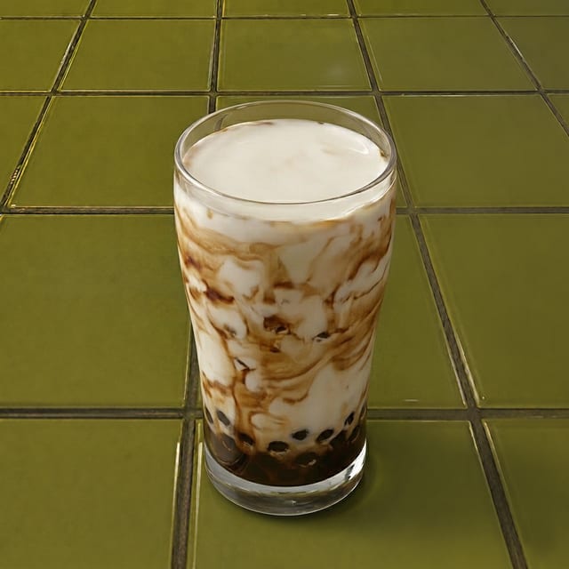 Brown sugar Milk Tea w. Bubble.