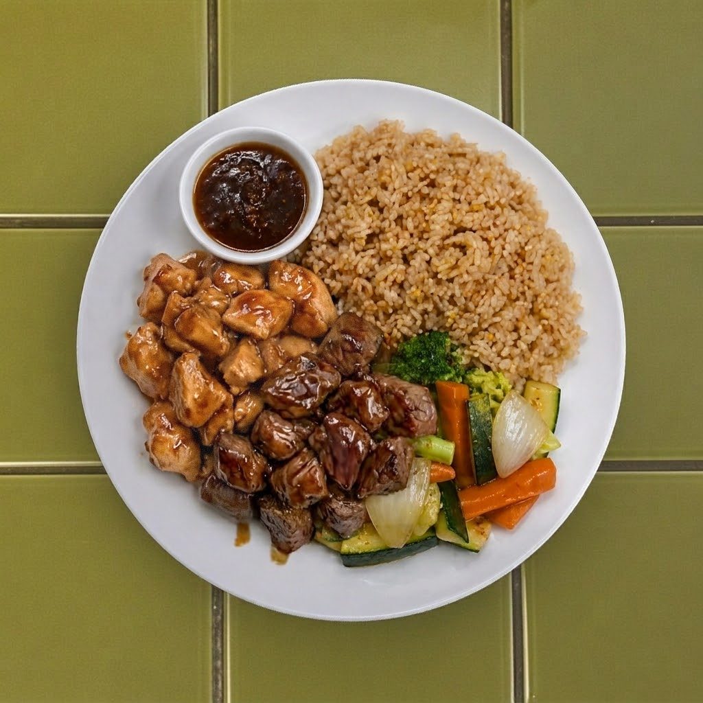 Hibachi Chicken & Steak.