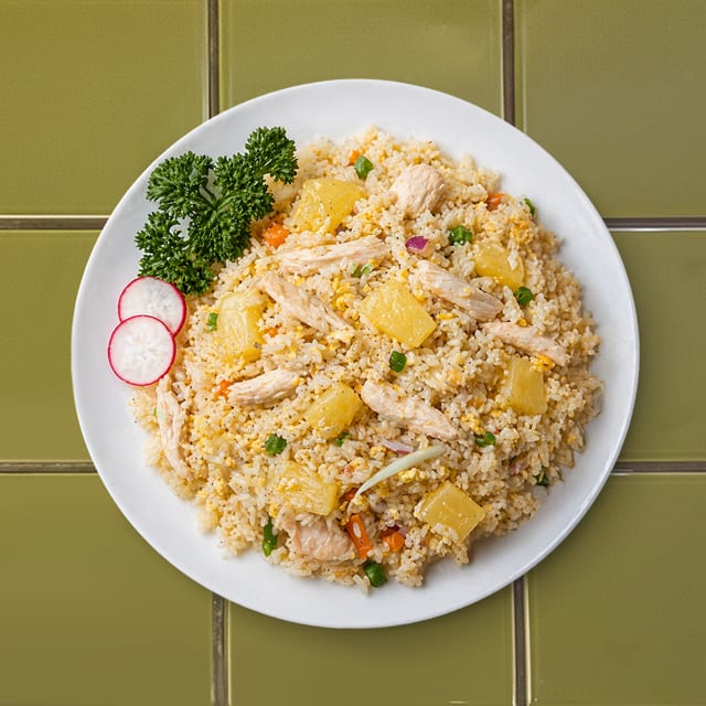 Hawaii Pineapple Chicken Fried Rice.