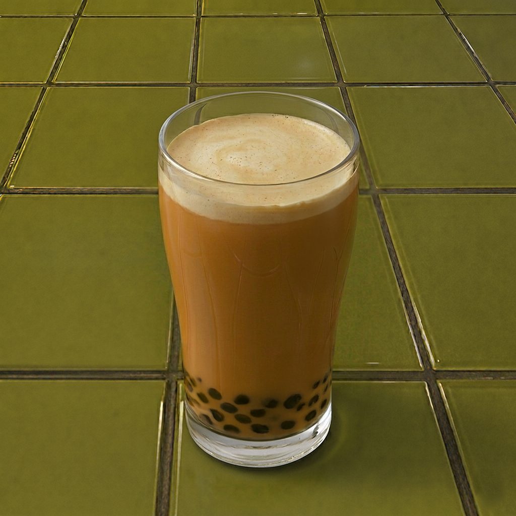 Thai tea w. Bubble.