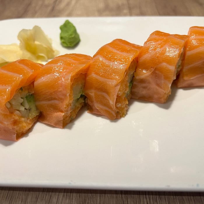 Double Salmon Sashimi Roll.