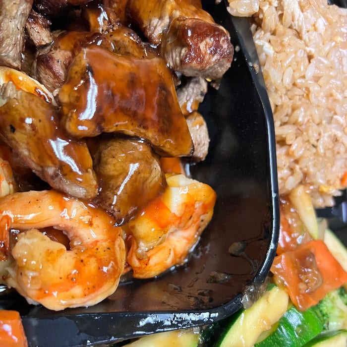 Hibachi Steak & Shrimp.