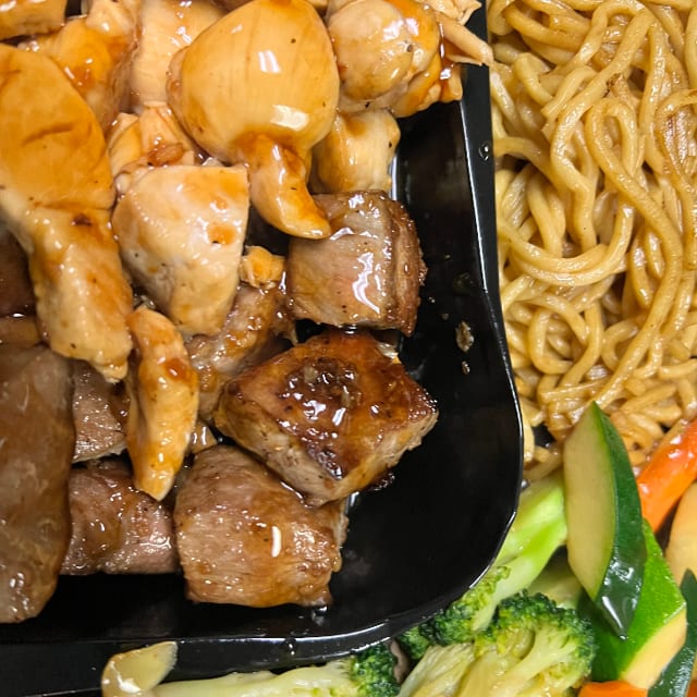 Hibachi Chicken & Steak.